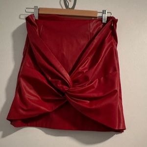 Zara - faux leather mini skirt